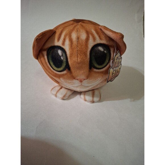 FUR BALLS  PIXIMALS Tabby Cat Plus Green Eyes 5" - Picture 10 of 12